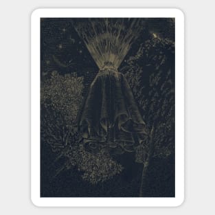 The Cloak of Blinding Levitation (art print) Sticker